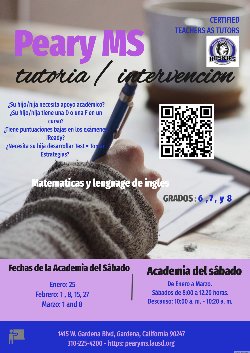  Padres, por favor escaneen el código QR para inscribir a su hijo en la Academia de los Sábados... Apoyo de Intervención Académica.